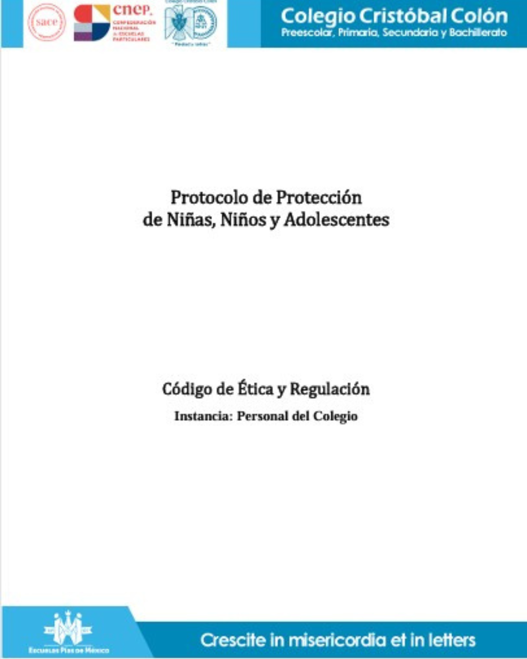 Código de Ética Colaboradores Colegio Cristóbal Colón